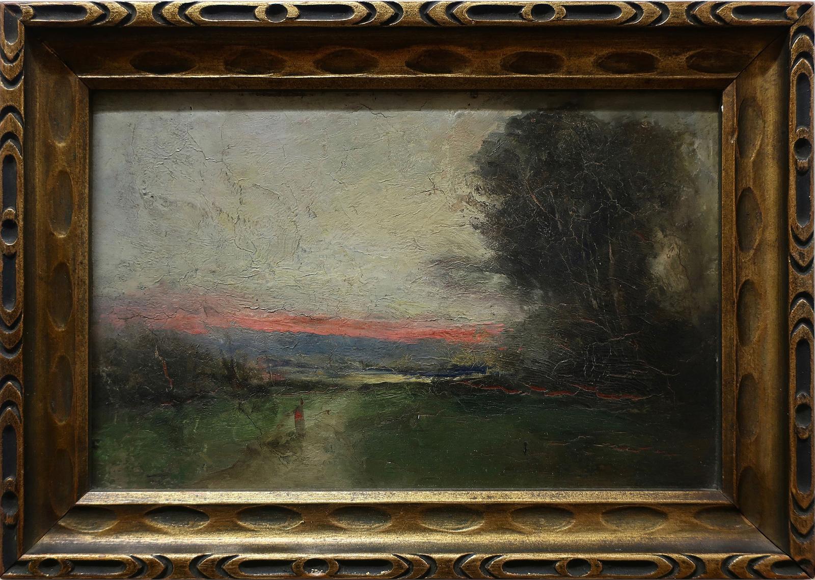 John A. Hammond (1843-1939) - Sunset At Sackville, N.B.