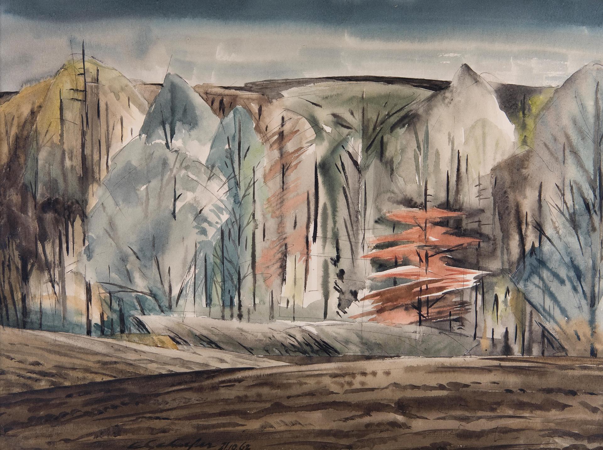 Carl Fellman Schaefer (1903-1995) - Edge of the Woods, Waterloo County