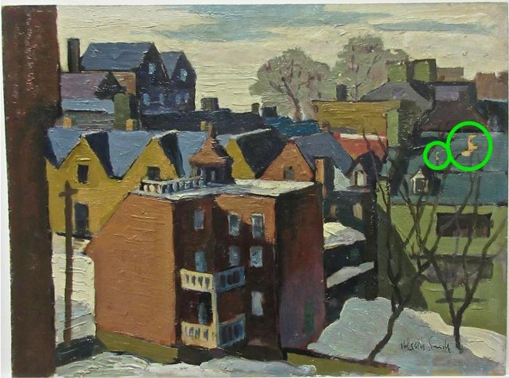 Harry Leslie Smith (1900-1974) - Rooftops, Quebec