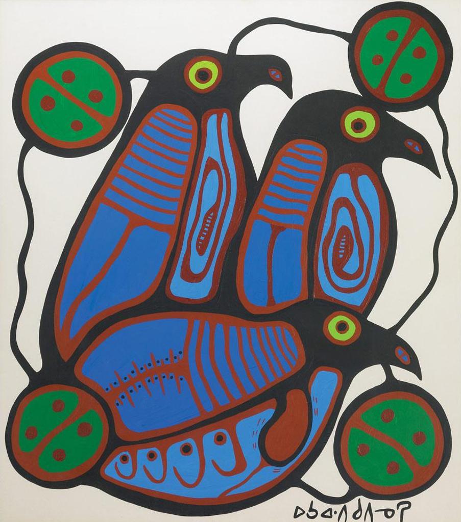 Norval H. Morrisseau (1931-2007) - Two Gulls
