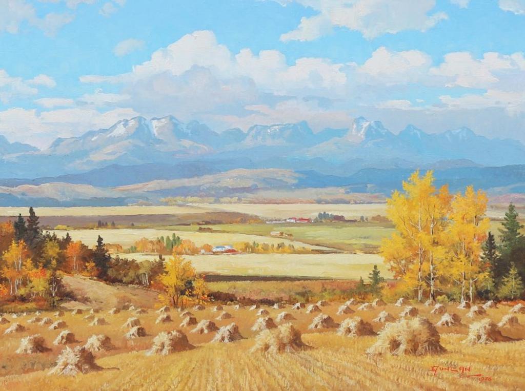Duncan Mackinnon Crockford (1922-1991) - The Rockies From Nr. Black Diamond, Alta