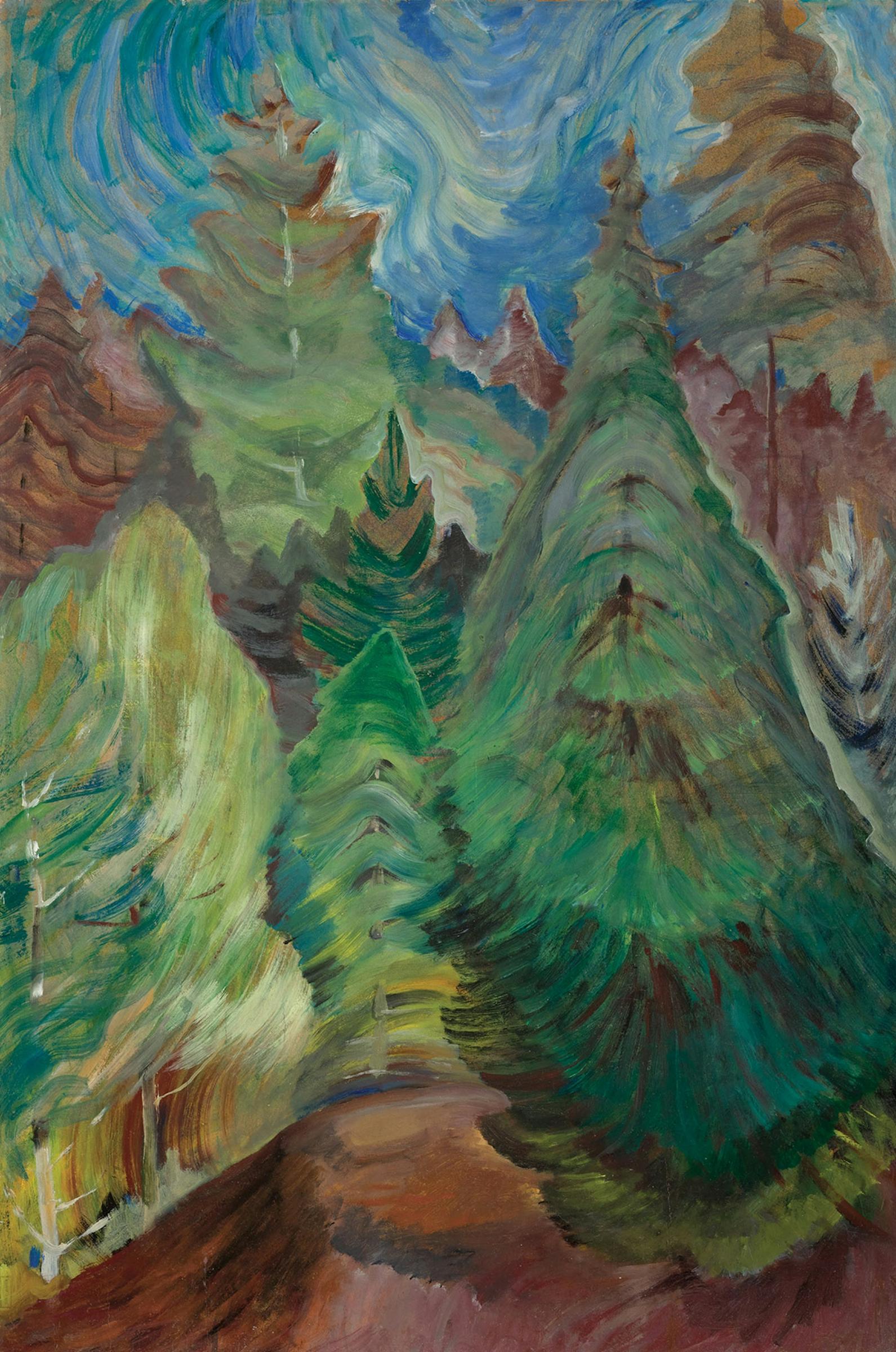 Emily Carr (1871-1945) - Fir Trees, circa 1935