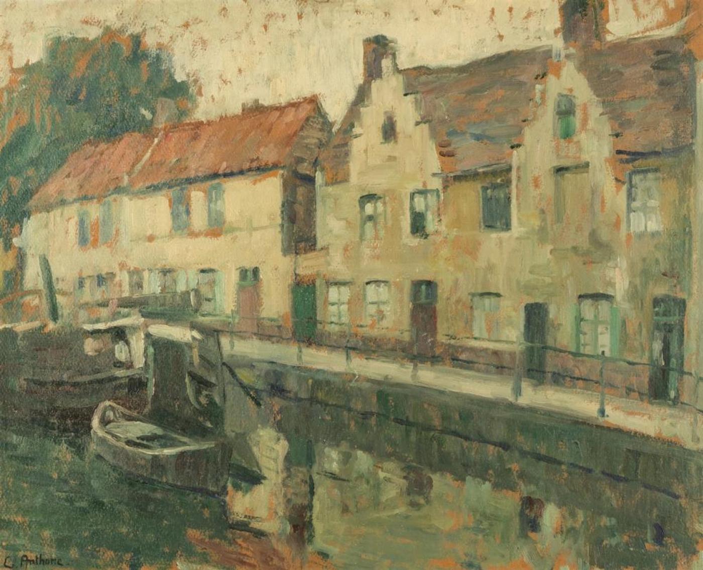 Gustave Anthone (1897-1925) - Canal Scene