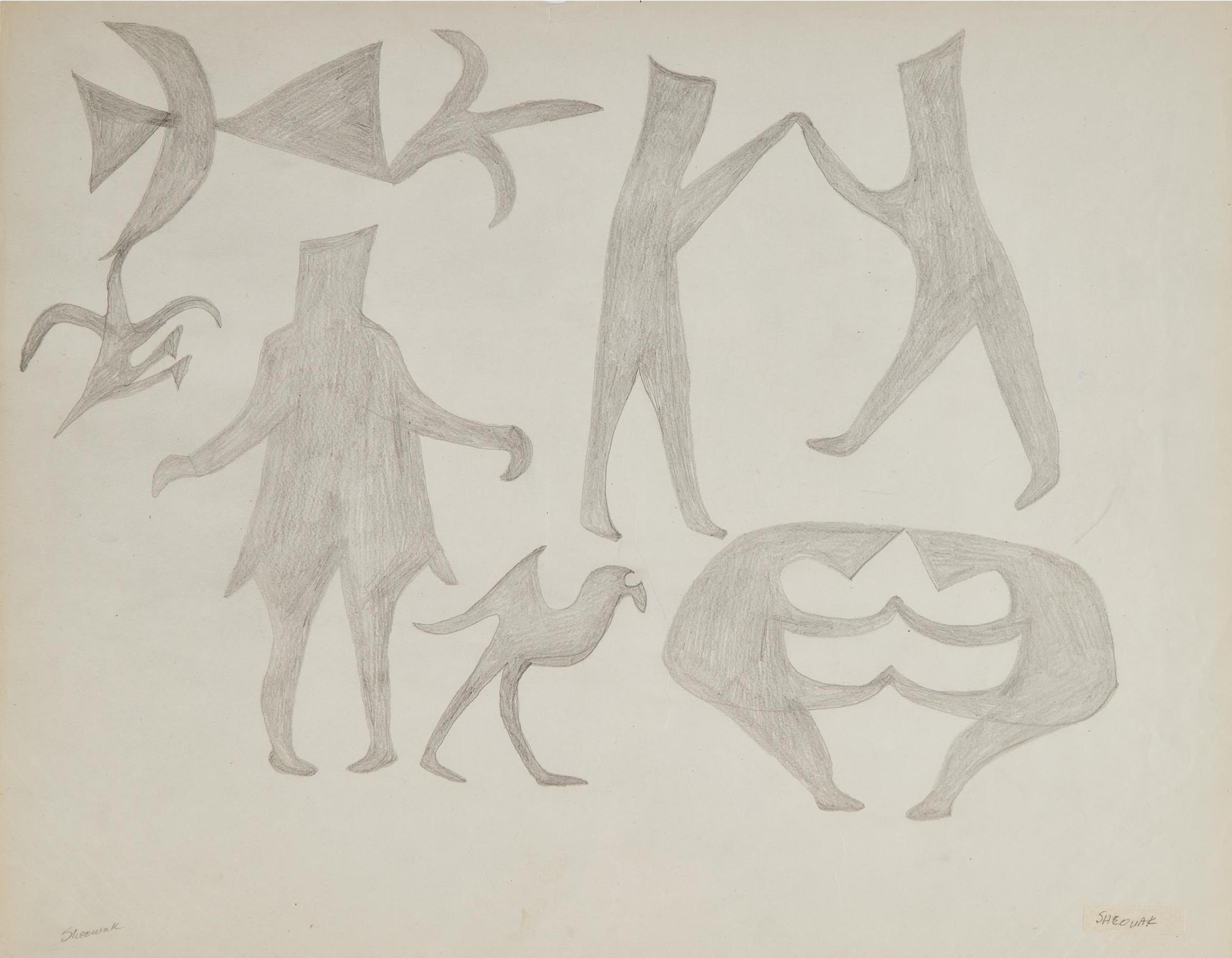 Sheouak Petaulassie (1923-1961) - Untitled (Figures And Spirits)