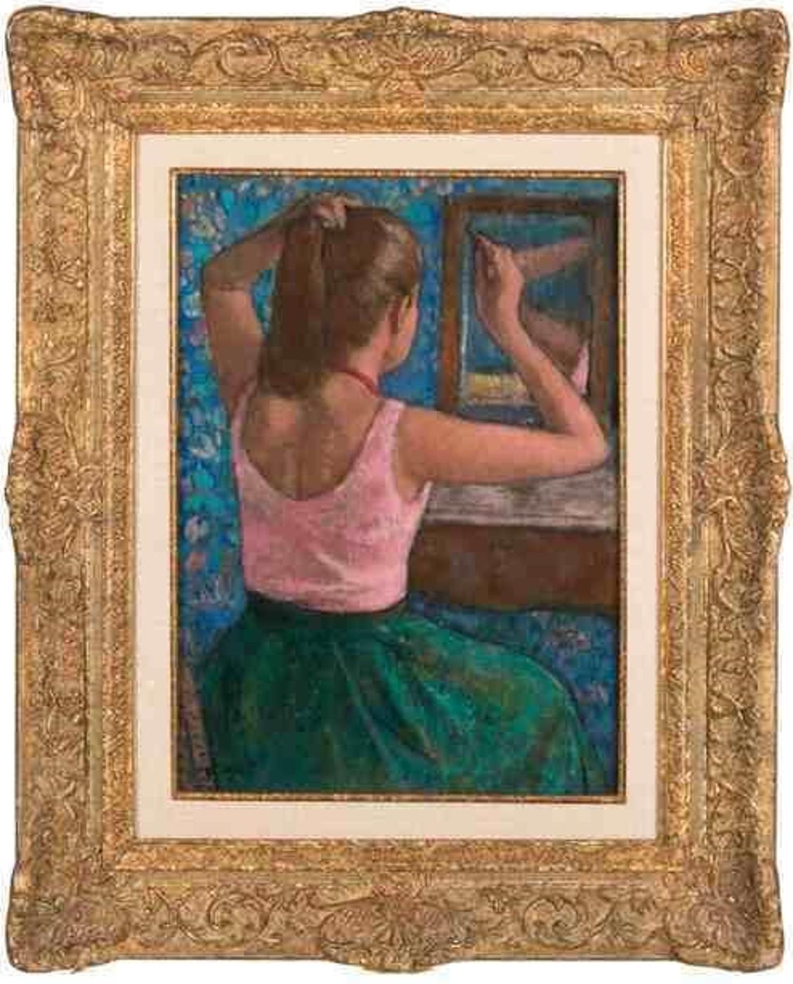 Francois Frenc Gall (1912-1987) - Woman putting up hair