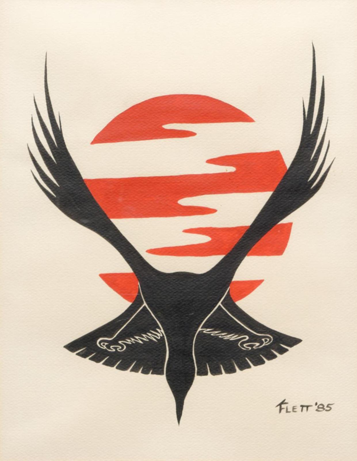 Kurt Flett (1956-2011) - Untitled - Eagle and Sun