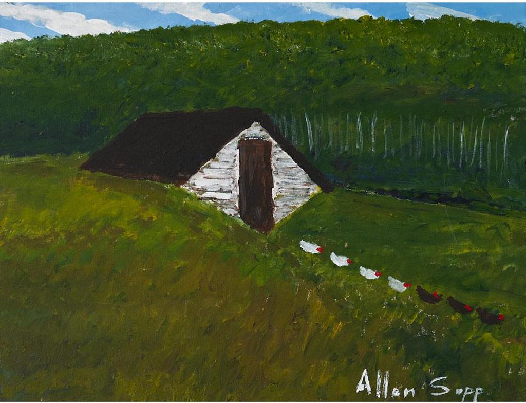 Allen Fredrick Sapp (1929-2015) - Chickens In The Yard