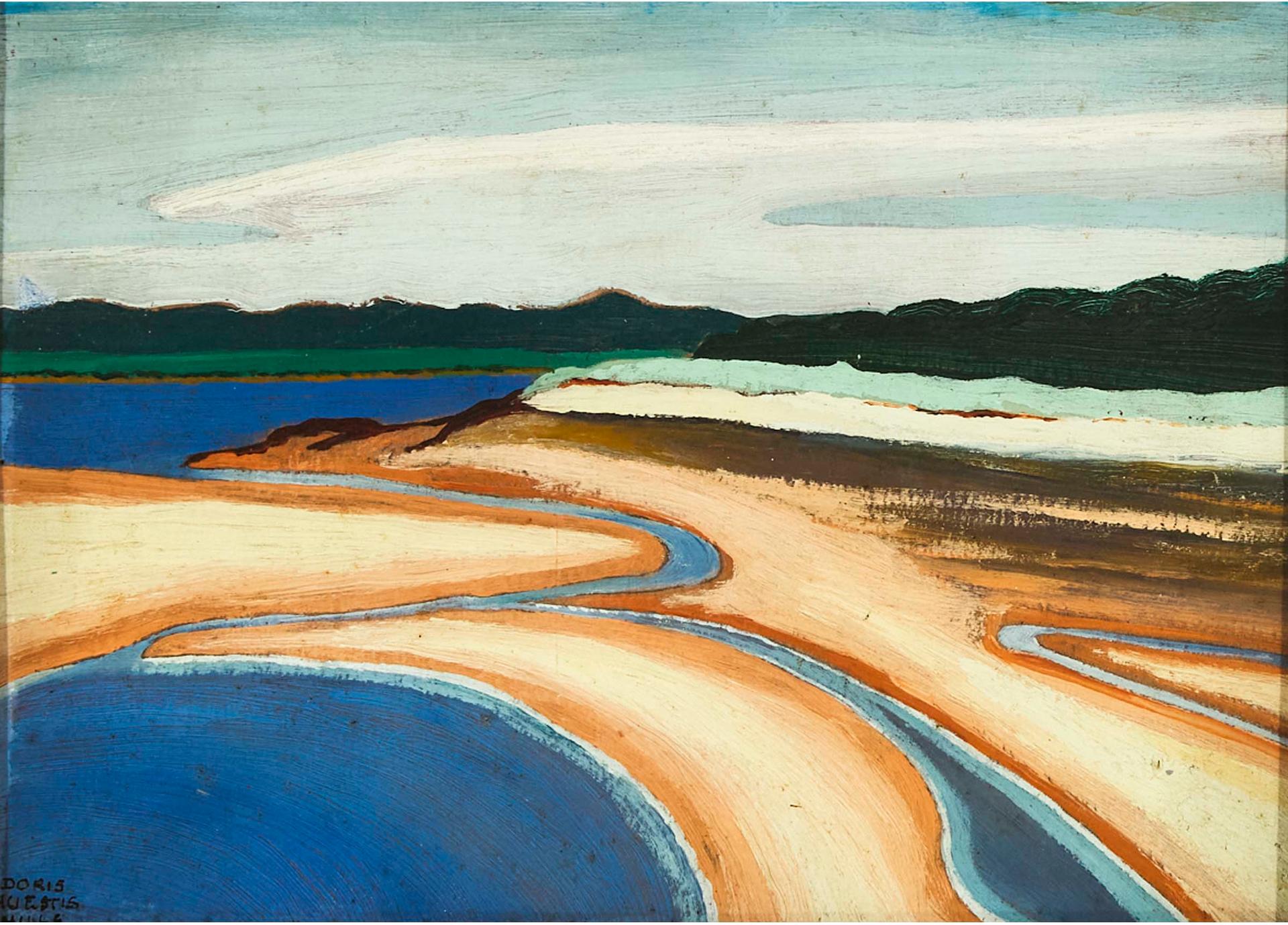 Doris Huestis Mills Speirs (1894-1989) - Prouts Neck Sandbar, August 1923