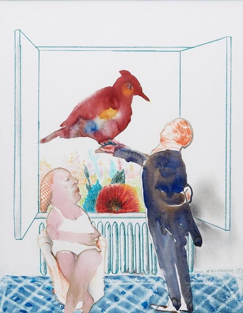 Louis de Niverville (1933-2019) - Man and Bird