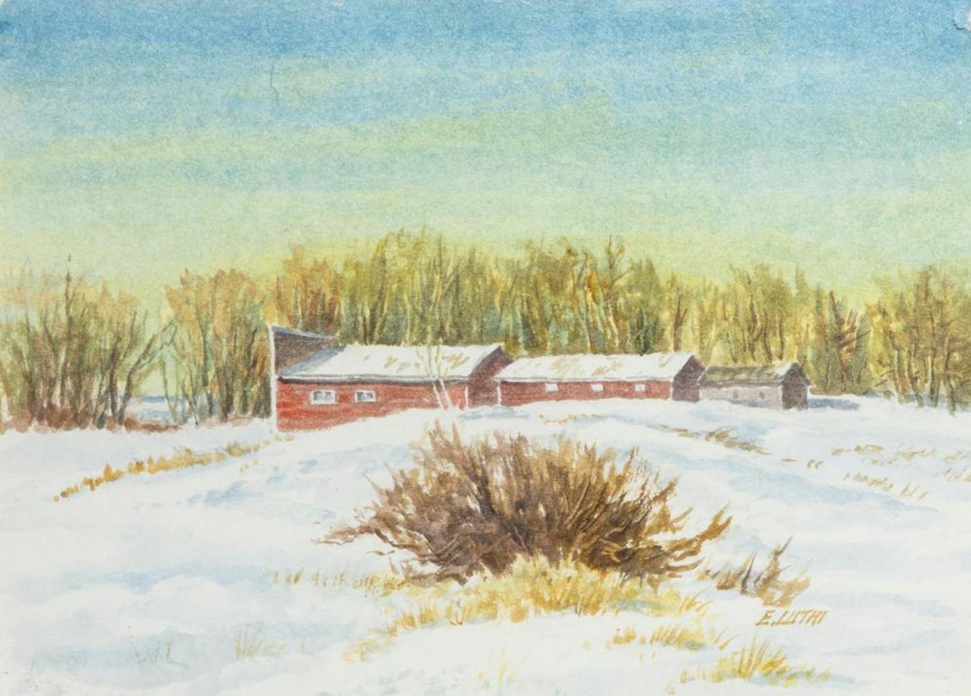 Ernest (Ernie) Luthi (1906-1983) - Untitled Winter Scene