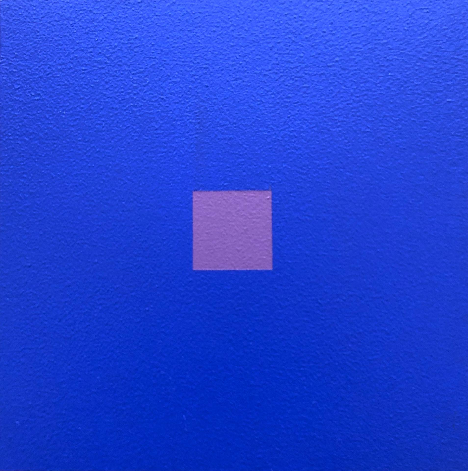 Claude Tousignant (1932) - Koan en bleu cobalt et violet-gris, 2017