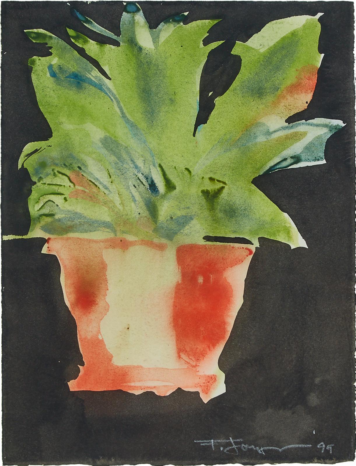 Flemming Jorgensen (1934-2009) - Two Still Lives With Plants, 1999