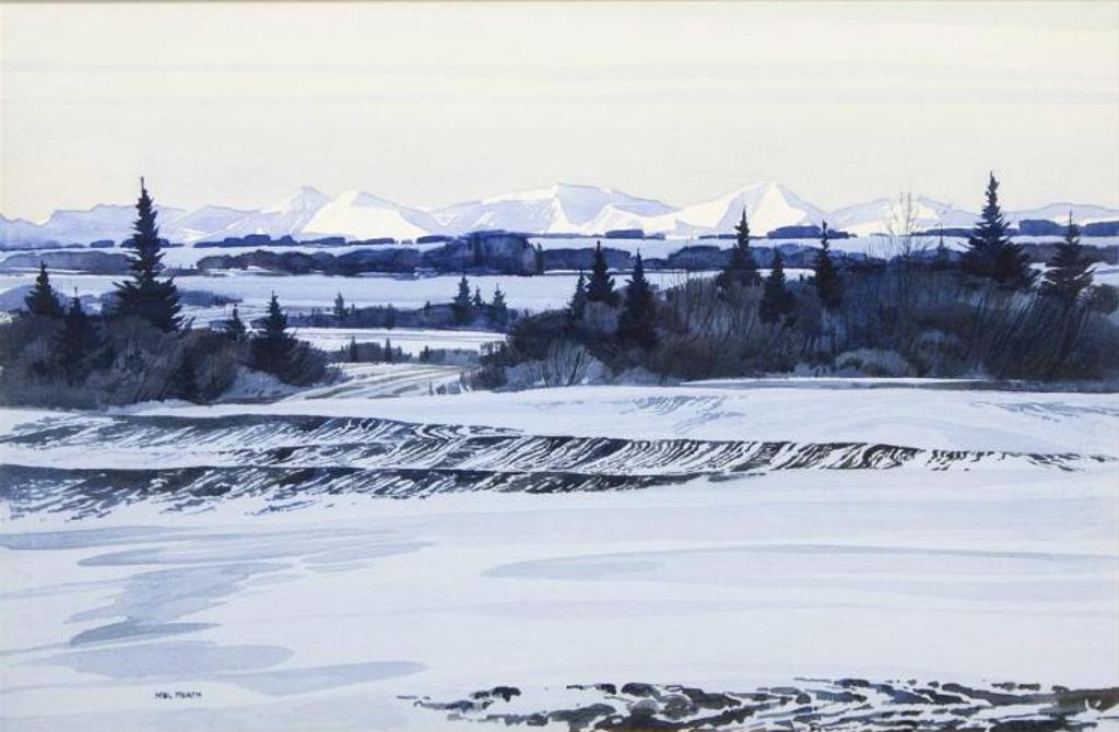 Mel Heath (1930) - Untitled - Winter Landscape