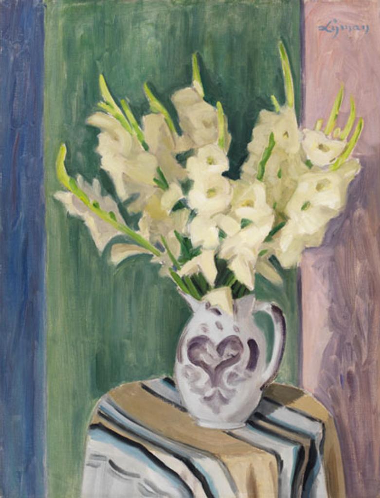 John Goodwin Lyman (1886-1967) - White Gladioli