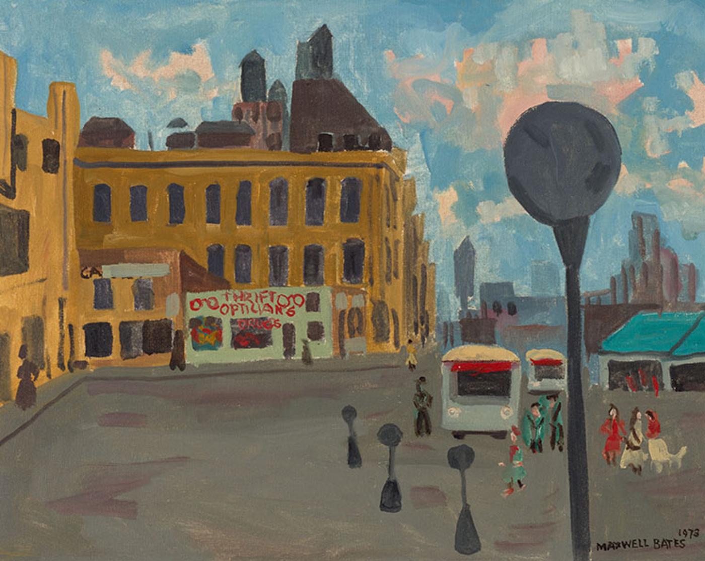 Maxwell Bennett Bates (1906-1980) - Delancey Street, New York City