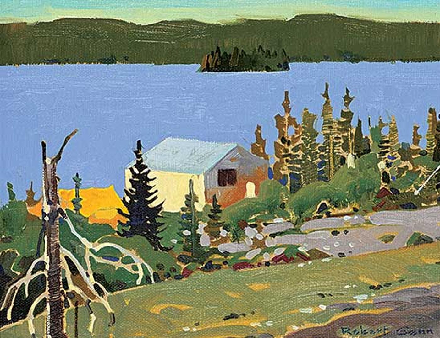 Robert Douglas Genn (1936-2014) - Fly Camp at Ven Lake, near Yellowknife N.W.T.