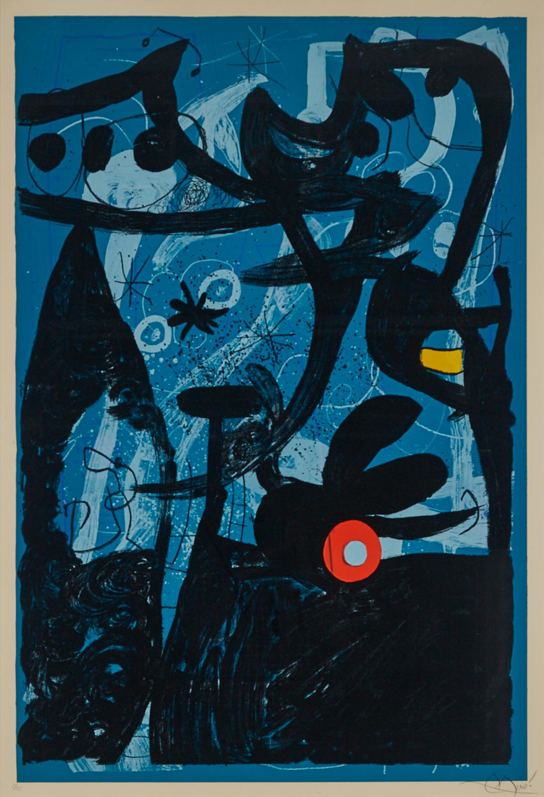 Joan Miró (1893-1983) - Défilé De Mannequins En Laponie (Models Parade In Lapland), 1969  [mourlot, 633]
