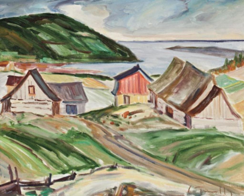 Louis Tremblay (1949) - Vue sur Baie St. Paul