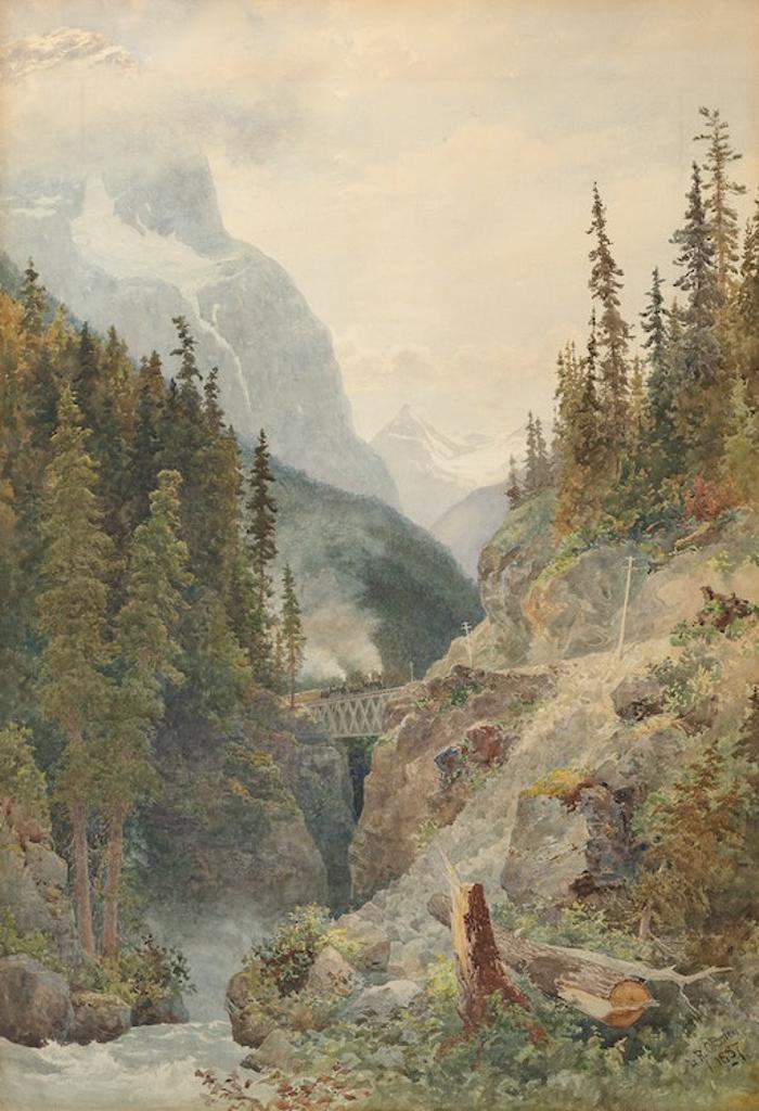 Lucius Richard O'Brien (1832-1899) - Through the Rocky Mountains, a Pass on the Canadian Highway