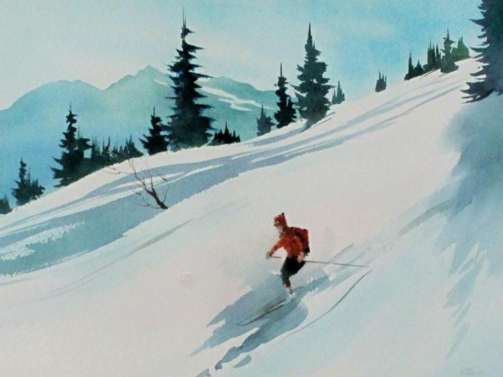 John Henry Herreilers (1924-2001) - Lone Skier