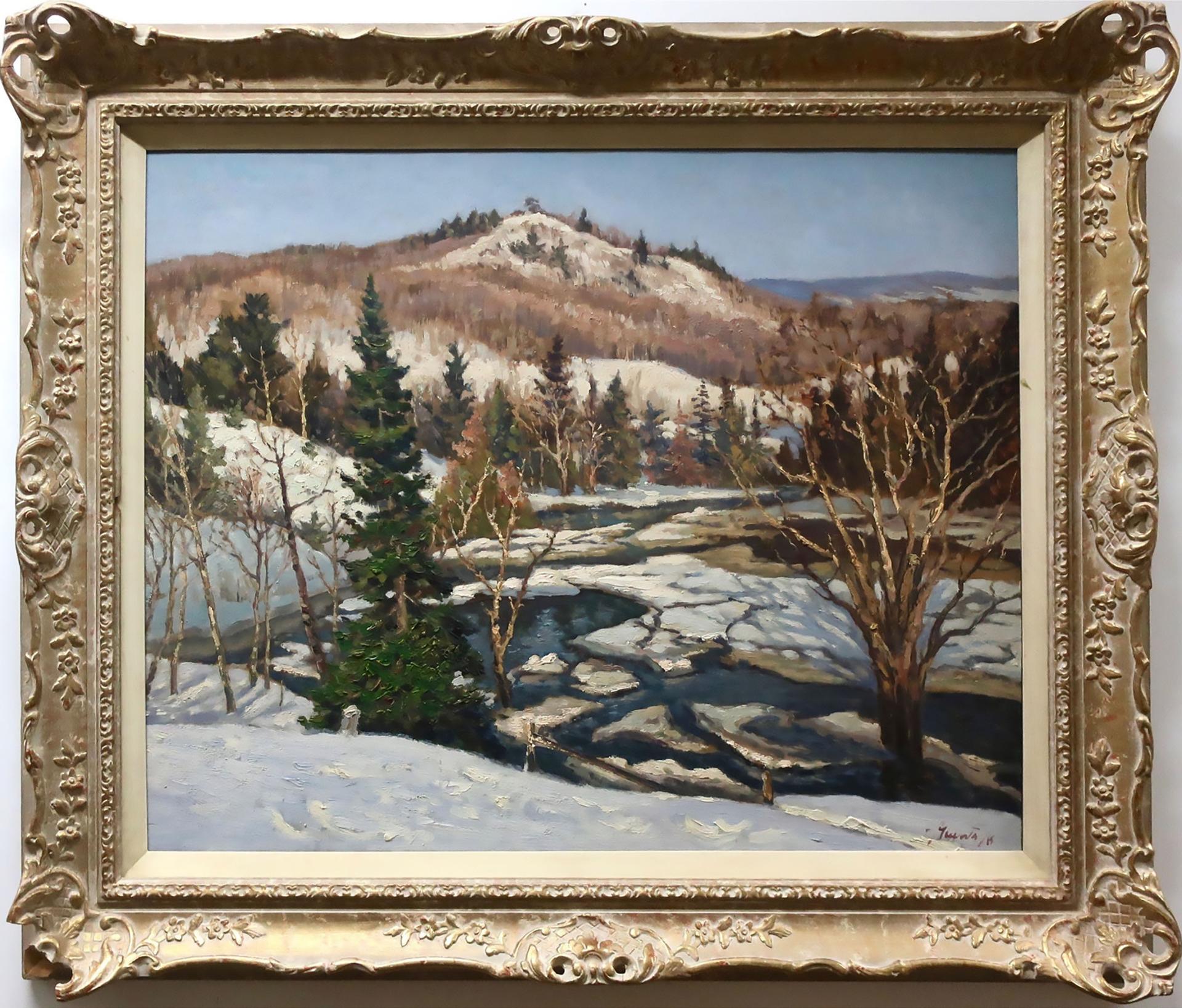 Joseph Giunta (1911-2001) - Winter's End, Laurentian, Que.