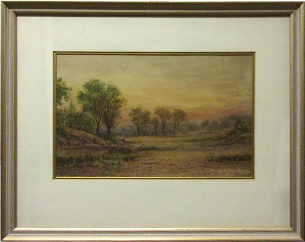 Thomas Mower Martin (1838-1934) - Landscape Study At Dusk