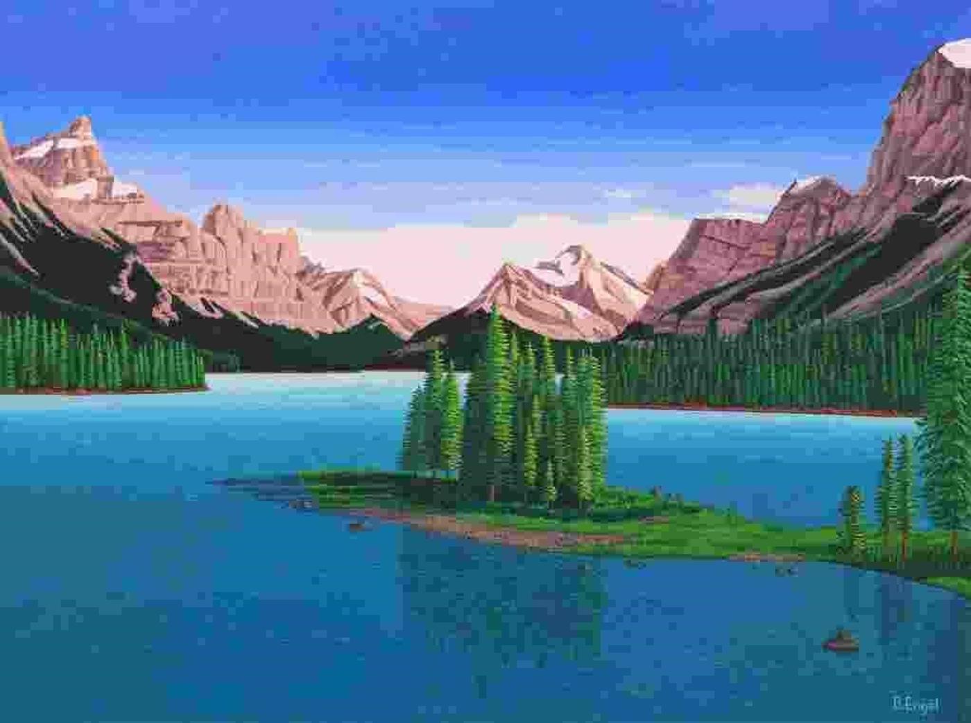 Barbara Engel - Maligne Lake And Spirit Island, Jasper,  Alberta