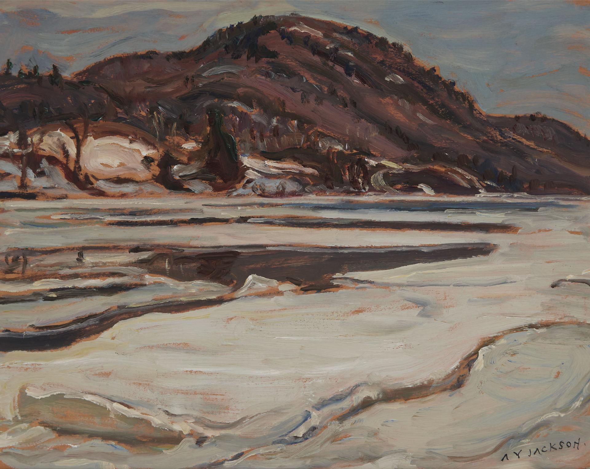 Alexander Young (A. Y.) Jackson (1882-1974) - Early Spring Lièvre River, 1963