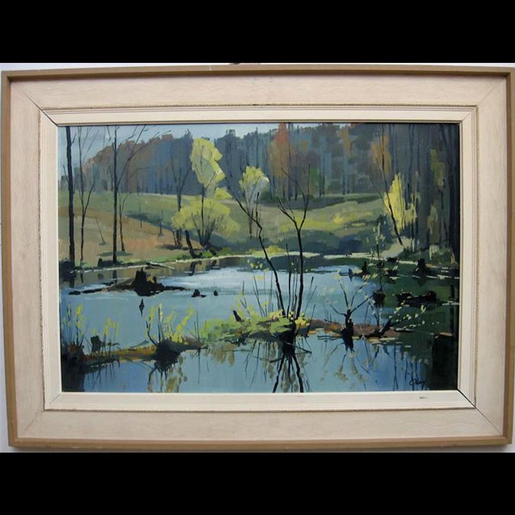 Ronald N. Okey (1921-2004) - Autumn Flood Water