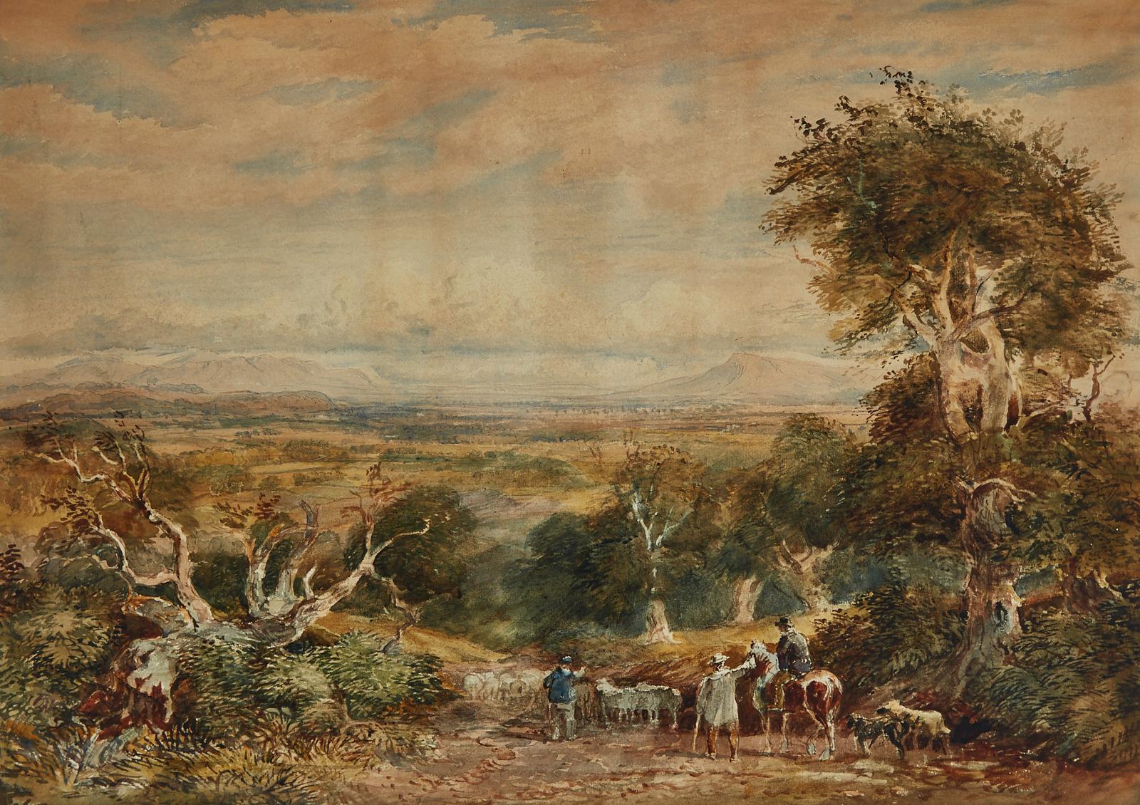 David Cox the Younger (1808-1885) - Herding The Flock