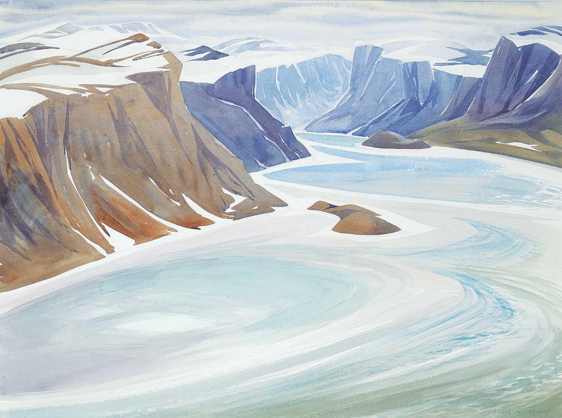 Doris Jean McCarthy (1910-2010) - North in the Fjord from Mount Duval