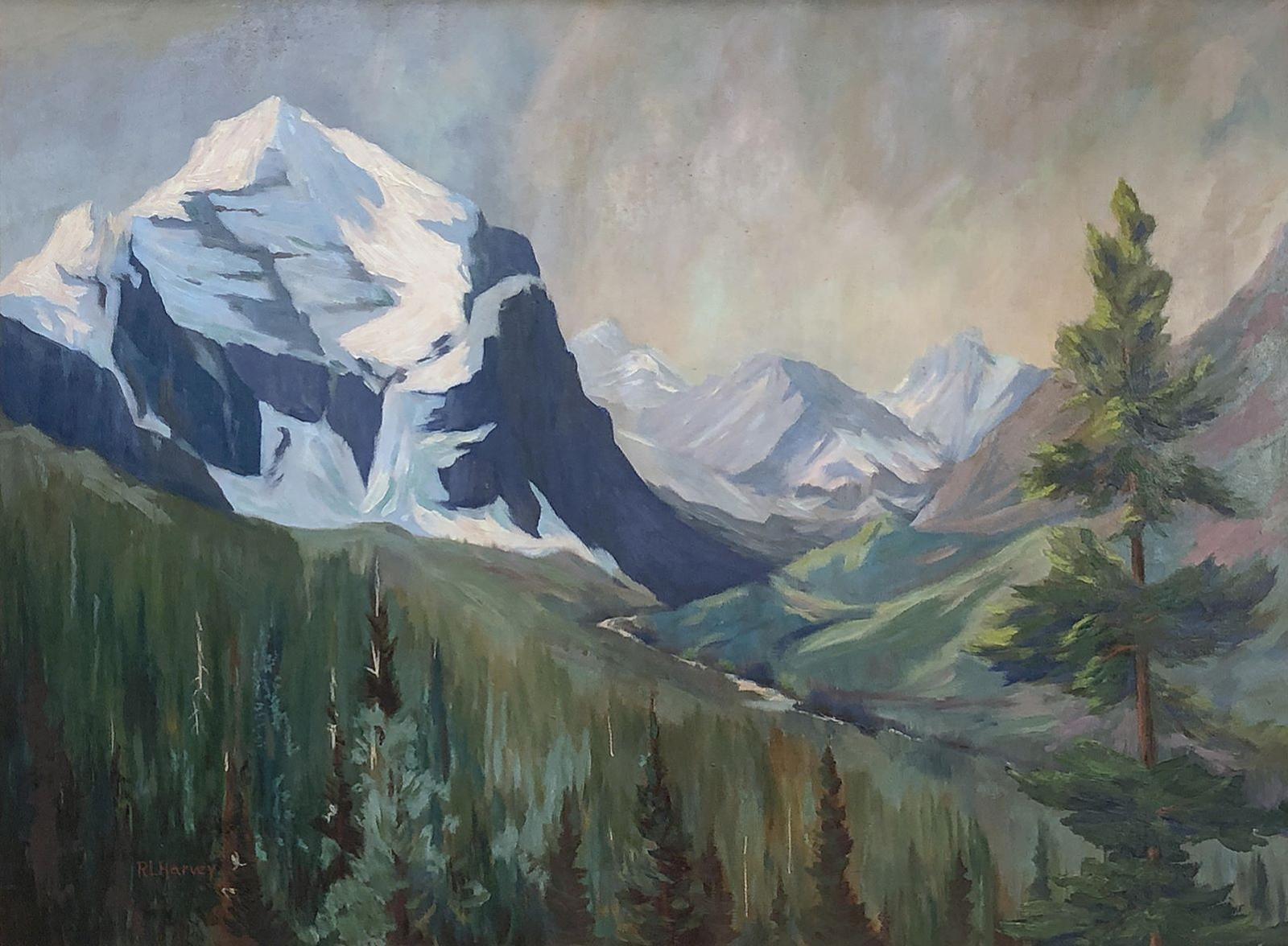 Reginald Llewellyn Harvey (1888-1963) - Throne Mountain