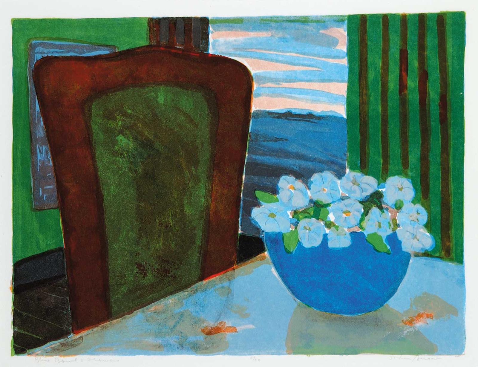 John Harold Thomas Snow (1911-2004) - Blue Bowl and Flowers