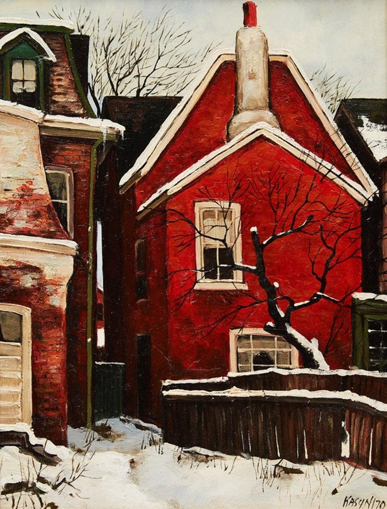 John Kasyn (1926-2008) - Yard with Apple Tree, D’Arcy Street, Toronto