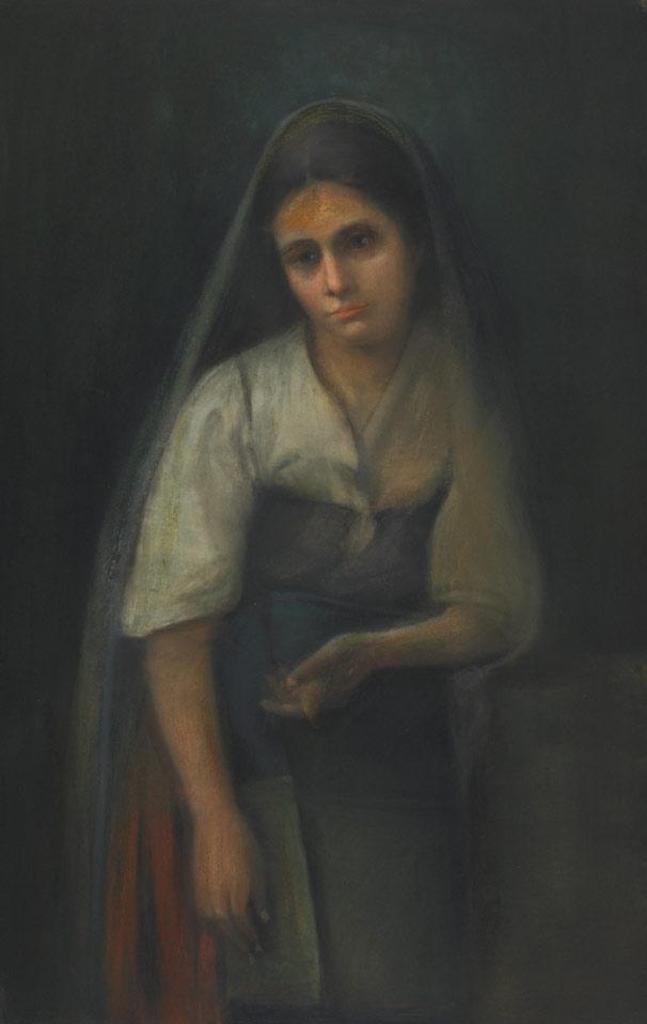 Henri Beau (1863-1949) - Portrait Of A Young Lady