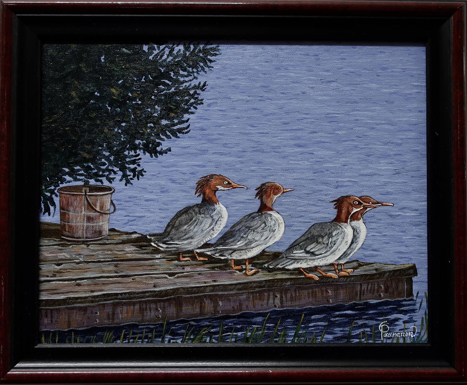 Robert Paananen (1934) - Mergansers (Fish Ducks)