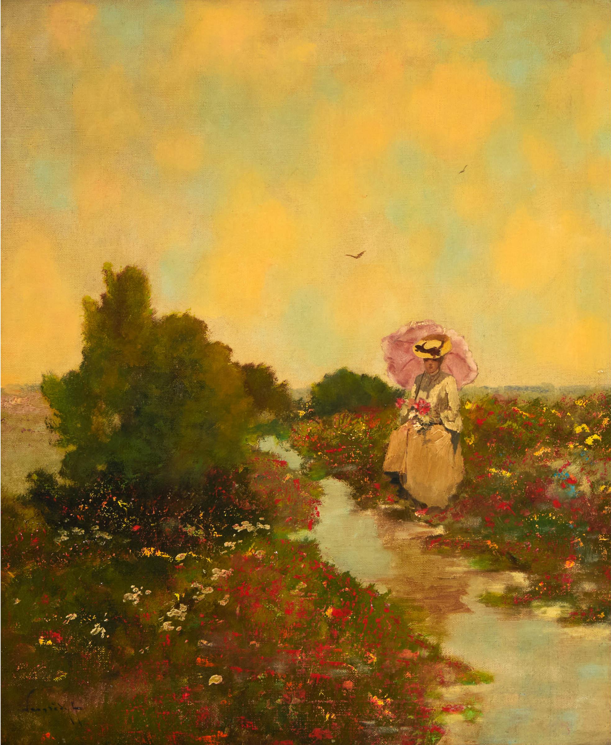 Antal Neogrády - Untitled (Impressionist Scene)