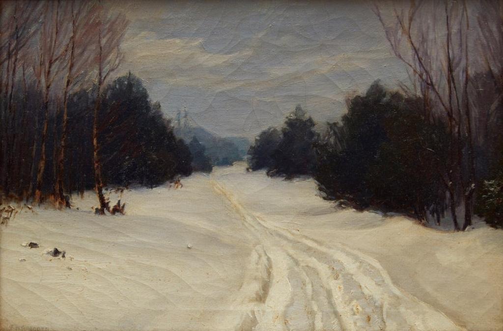 Frederick Henry Brigden (1871-1956) - Forest Path in Winter