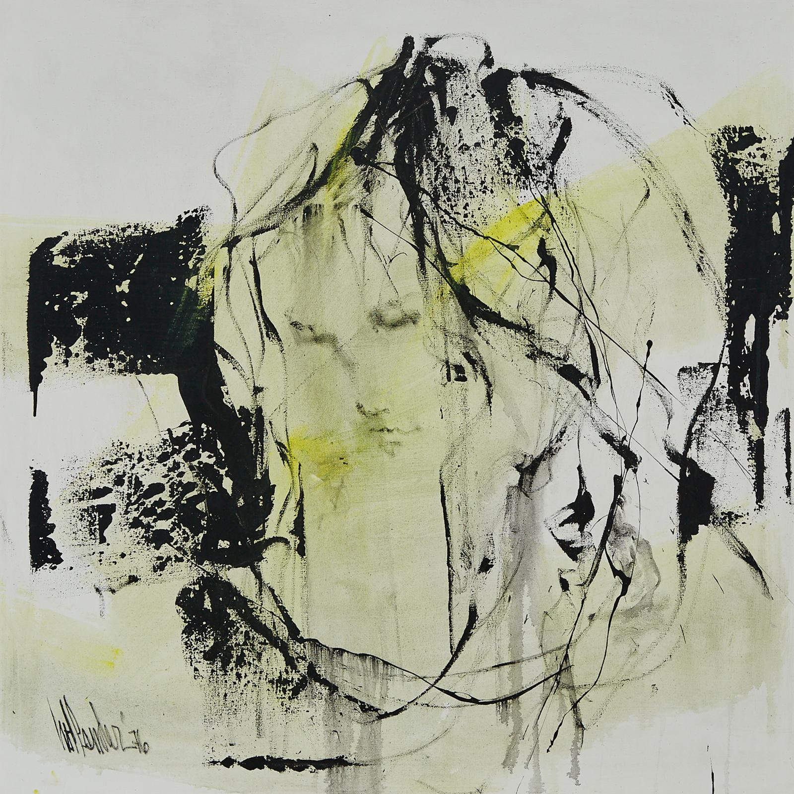 Gino Hollander (1924-2015) - Portrait, Yellow & Black, 1976