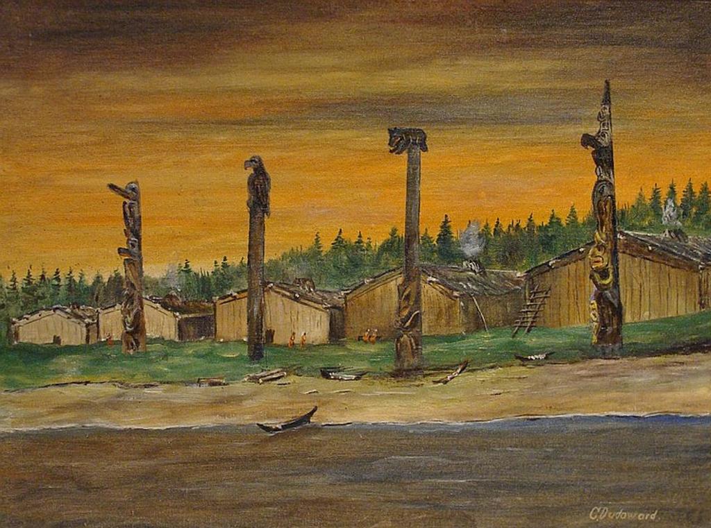 Charles Dudoward - Tsimshian Village in 1886