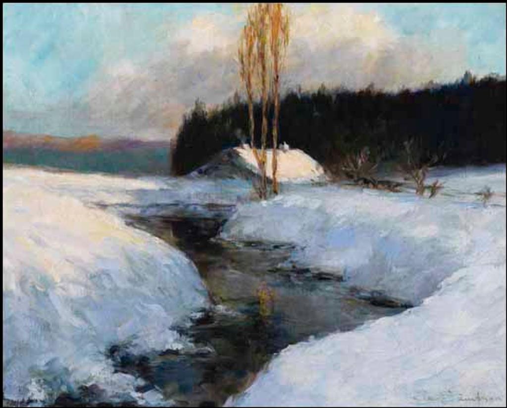 Charles Walter Simpson (1878-1942) - Winter River Scene