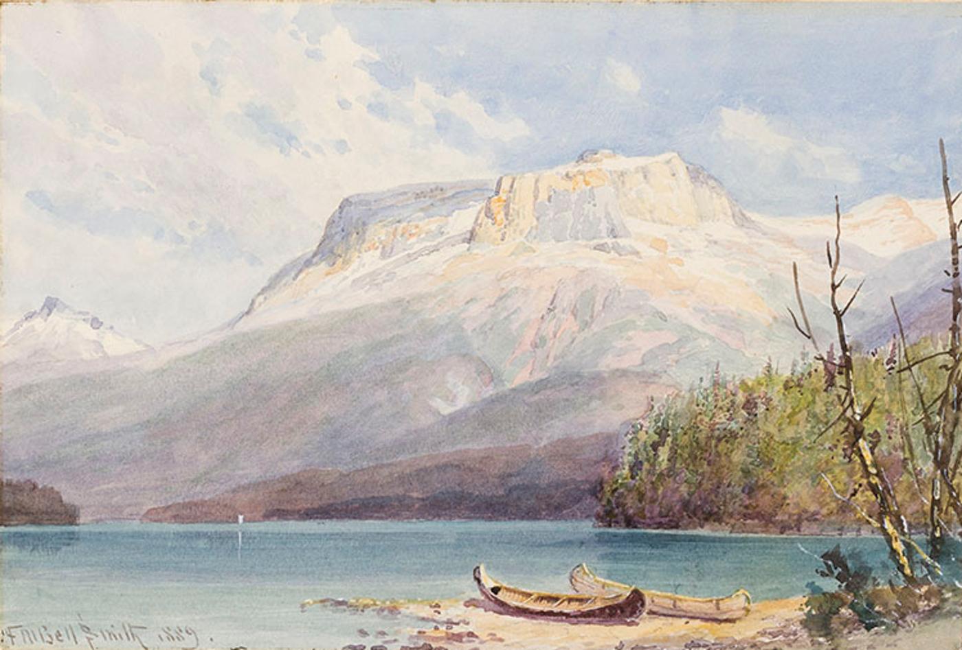 Frederic Martlett Bell-Smith (1846-1923) - On the Bow River Near Banff