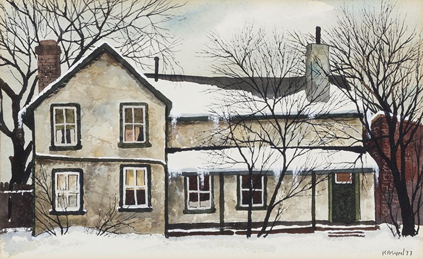 John Kasyn (1926-2008) - Stucco House in Woodbridge