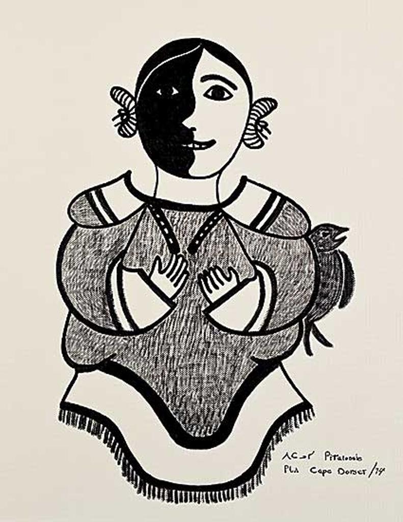 Pitaloosie Saila (1942-2021) - Untitled - Portrait of a Woman