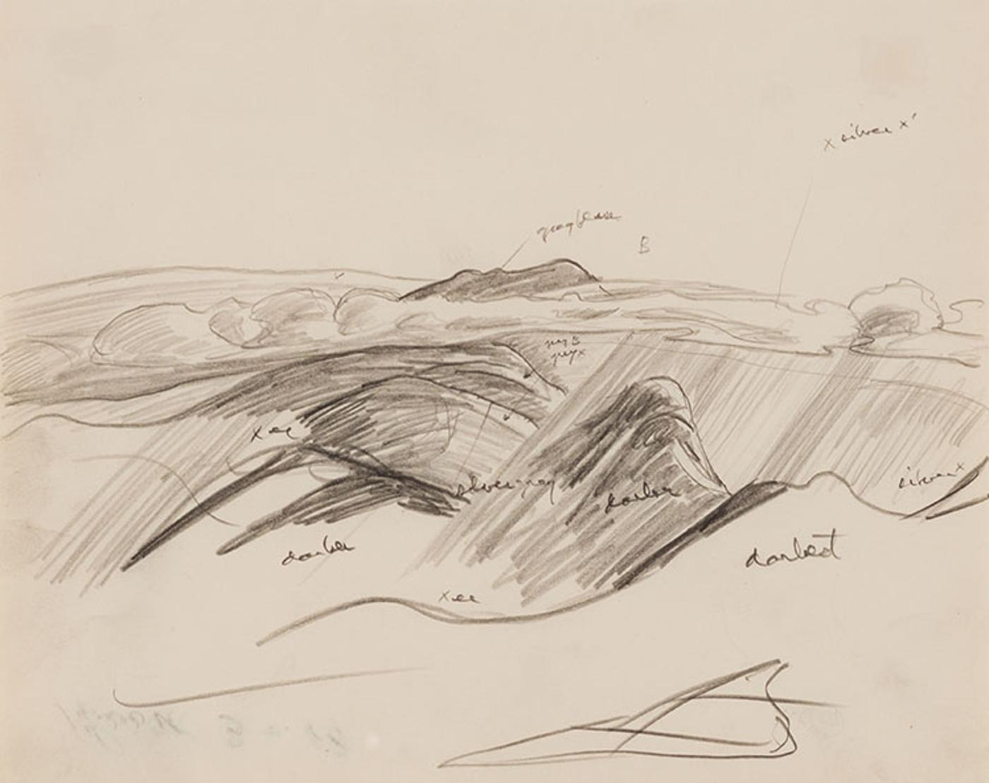 Lawren Stewart Harris (1885-1970) - White Mountains, New Hampshire (from Sugar Loaf), Book 3 - 18
