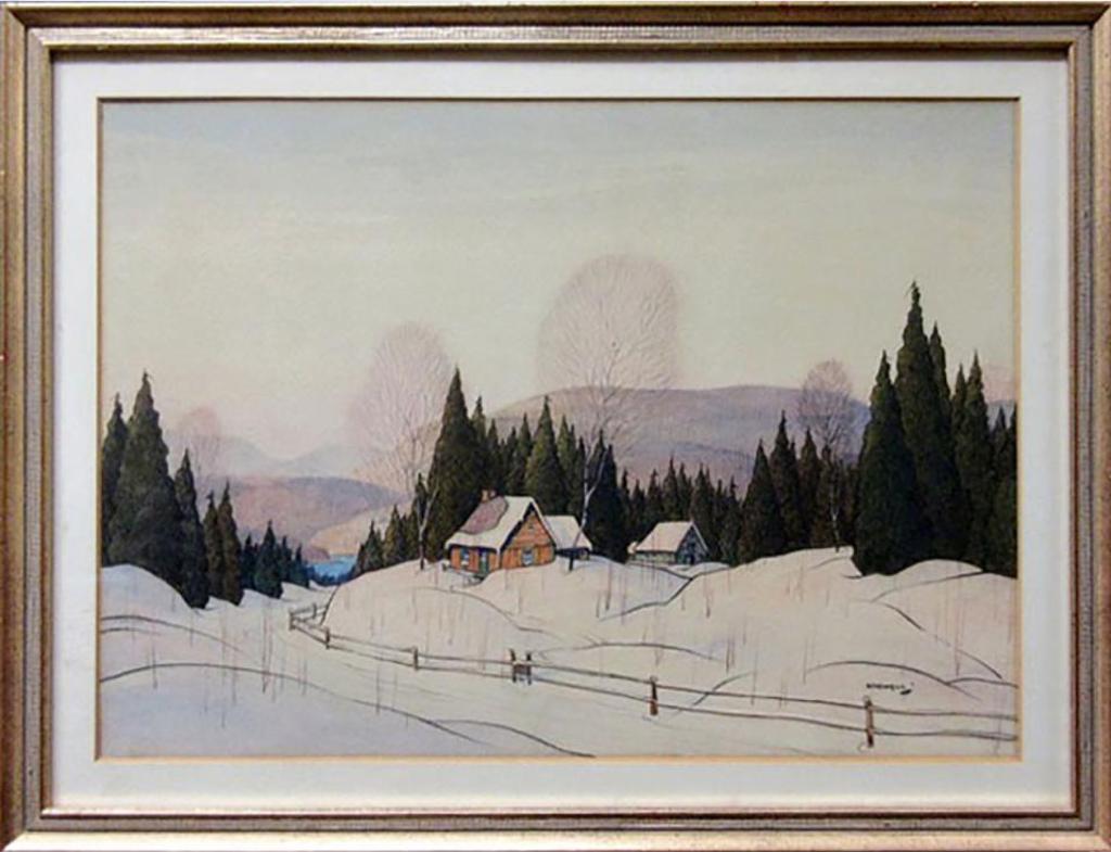 Graham Norble Norwell (1901-1967) - Cabins - Winter Laurentians