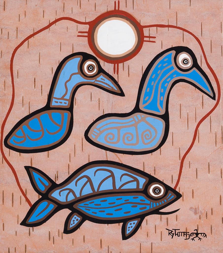 Roy Thomas (1949-2004) - Loons and Fish