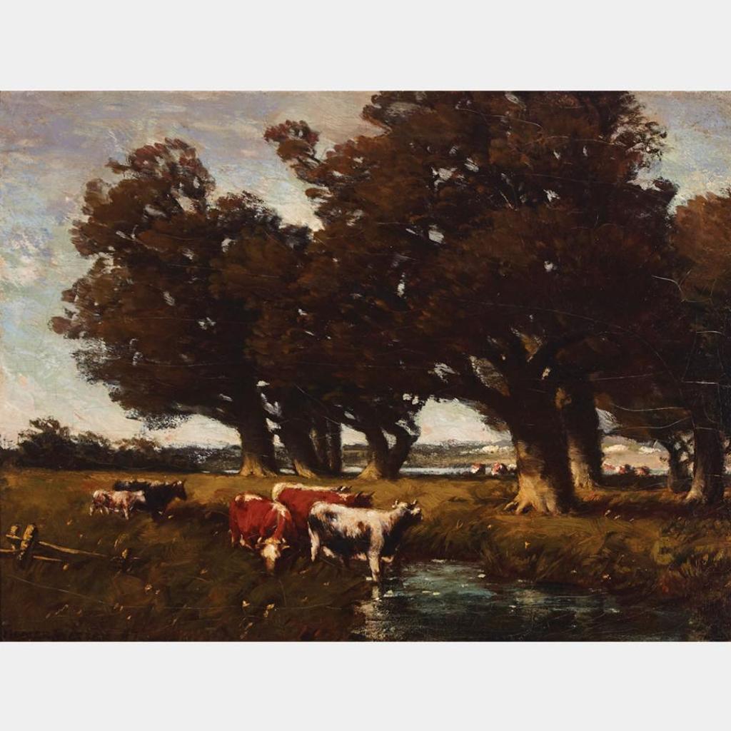 Homer Ransford Watson (1855-1936) - Watering Cattle, Morning