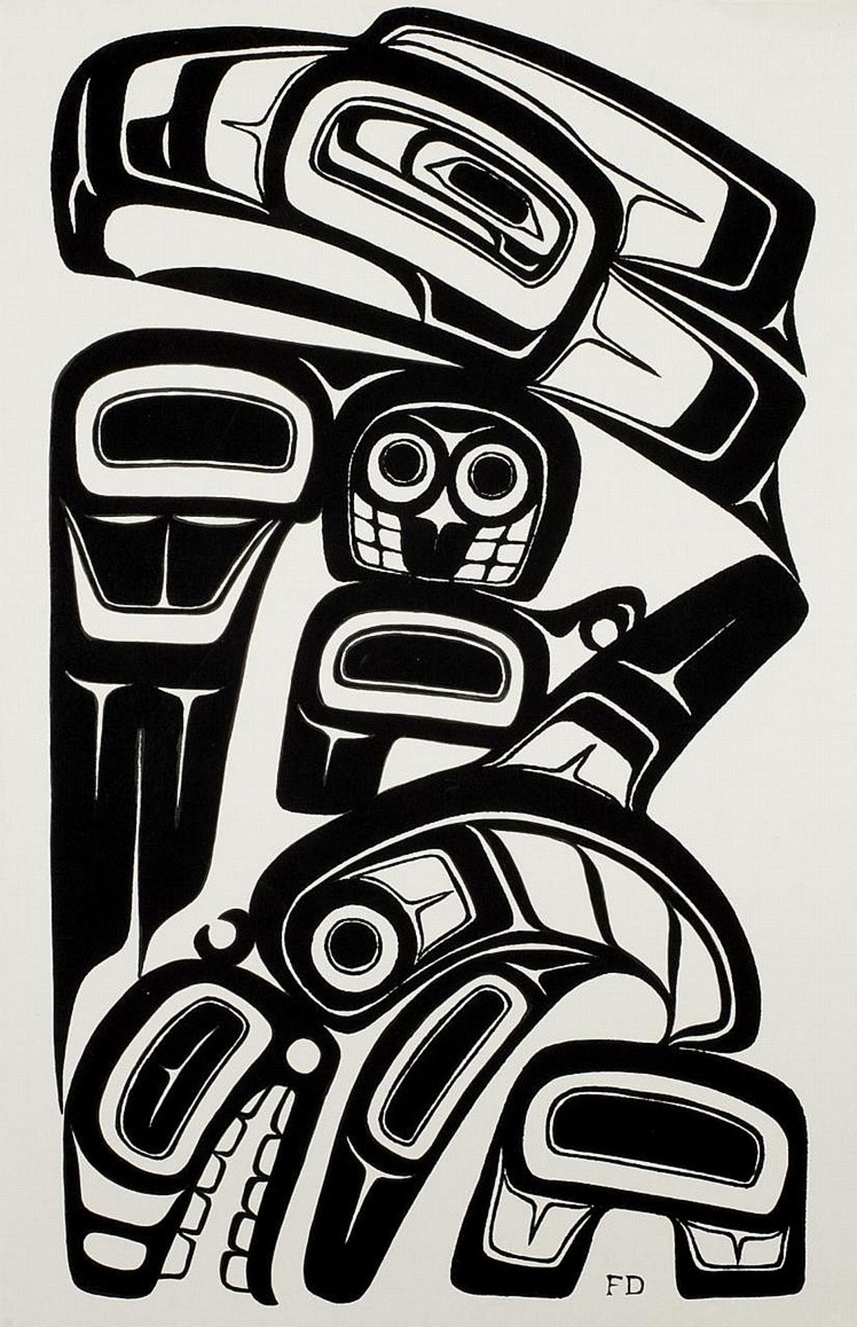 Freda Diesing (1925-2002) - Thunderbird and Whale