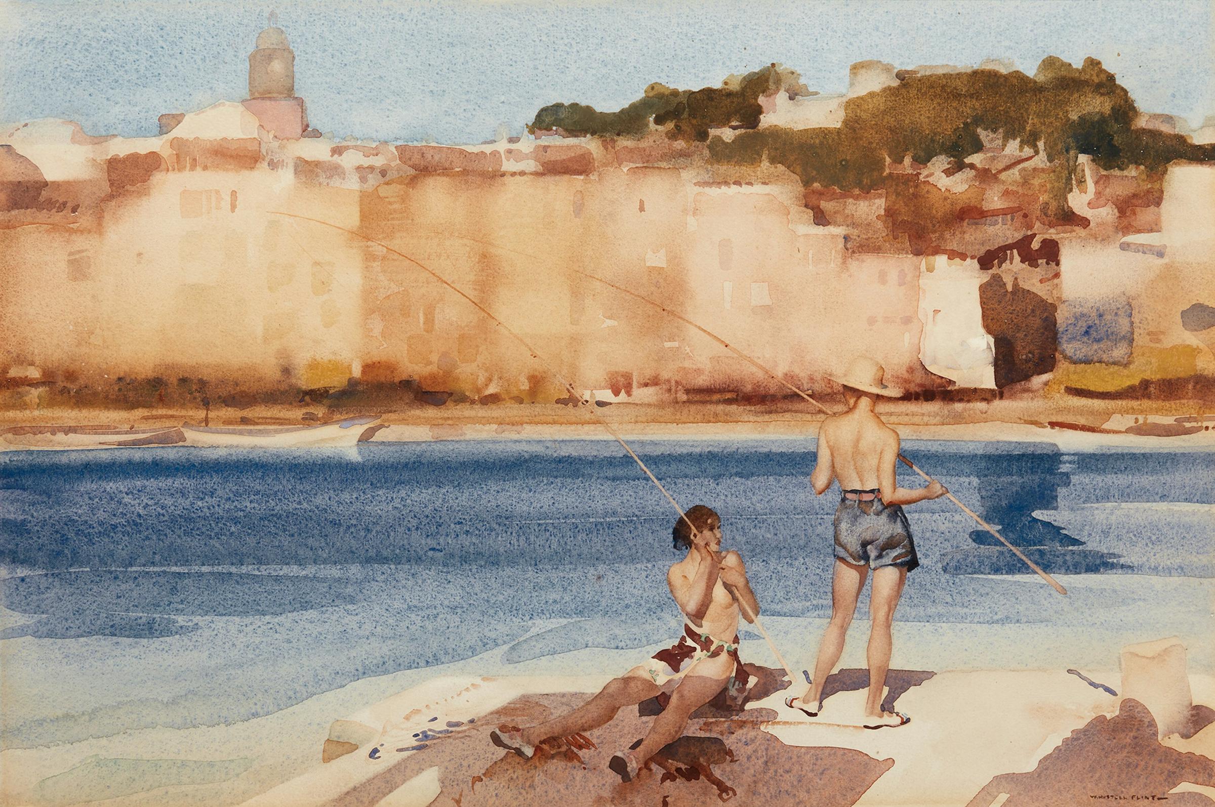 Sir William Russell Flint (1880-1969) - Salamanders, St-Tropez